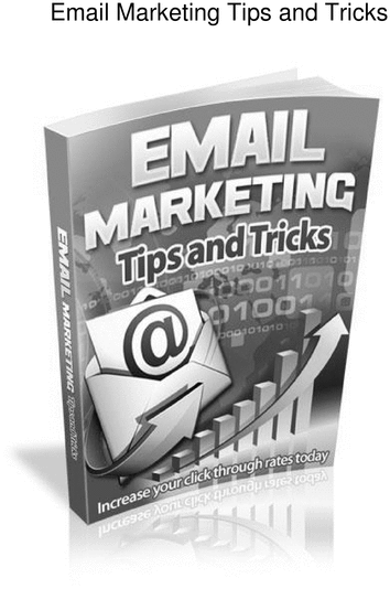 Product picture Email Marketing Tips and Tricks